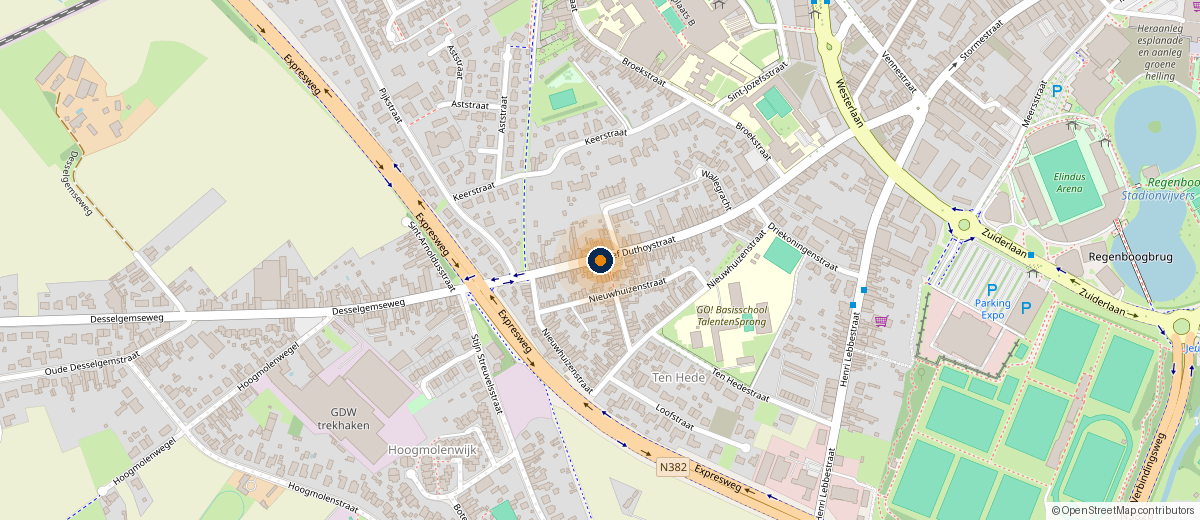 Routekaart — H.Lebbestraat 17, 8790 Waregem
